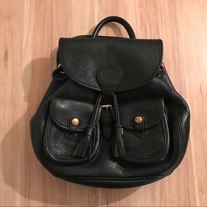 Black Leather Backpack (Dooney & Burke)